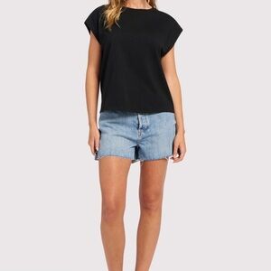 Nuuds Soft Cotton Black Muscle Tee Size Small